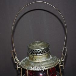 Adams & Westlake Co. Railroad Lantern Red Globe Adlake Kero 3-41 1921-1923