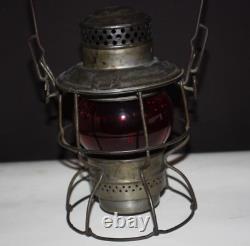 Adams & Westlake Co. Railroad Lantern Red Globe Adlake Kero 3-41 1921-1923