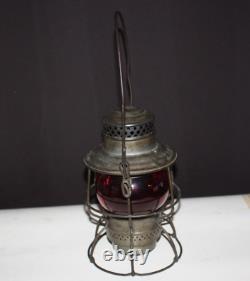 Adams & Westlake Co. Railroad Lantern Red Globe Adlake Kero 3-41 1921-1923