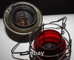 Adams & Westlake Co. Railroad Lantern Red Globe Adlake Kero 3-41 1921-1923