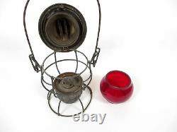 Adams & Westlake DL&W RR Deleware Lackawanna Western Railroad Lantern Red ADLAKE