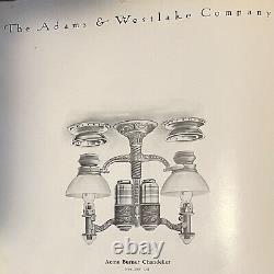 Adams & Westlake Parlor Car Acme Burner Chandelier Railroad Lamp section Dayton