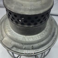 Adams and Westlake Rock Island Railroad Lantern 1923 Pats Pending Excellent