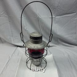 Adams and Westlake Rock Island Railroad Lantern Red 1923 Pats Pending Excellent