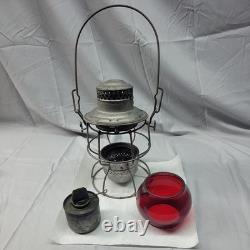 Adams and Westlake Rock Island Railroad Lantern Red 1923 Pats Pending Excellent