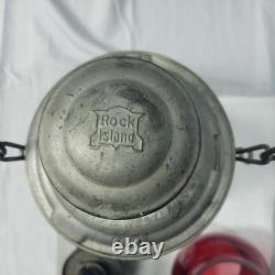 Adams and Westlake Rock Island Railroad Lantern Red 1923 Pats Pending Excellent