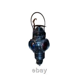 Adlake 2-Red & 2-Green Lens Intact Railroad Lantern