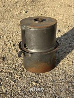 Adlake ATSF Santa Fe Railroad Switch Lamp Pinch Pot Fount Fuel Tank Kero