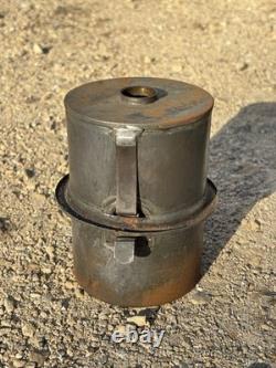 Adlake ATSF Santa Fe Railroad Switch Lamp Pinch Pot Fount Fuel Tank Kero