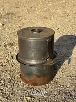 Adlake ATSF Santa Fe Railroad Switch Lamp Pinch Pot Fount Fuel Tank Kero