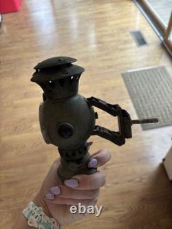 Adlake Antique Railroad Marker Lantern Lamp Hinged Lens Door, Mounting Bracket