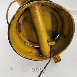 Adlake Chicago Non Sweating Antique Railroad Lamp Yellow Lantern Single Lens PRR