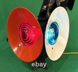 Adlake-Chicago Pennsylvania RR Non-Sweating Railroad Kerosene 4-way Signal Lamp