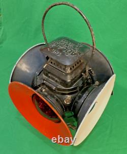 Adlake-Chicago Pennsylvania RR Non-Sweating Railroad Kerosene 4-way Signal Lamp