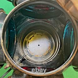 Adlake-Chicago Pennsylvania RR Non-Sweating Railroad Kerosene 4-way Signal Lamp