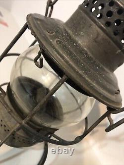 Adlake Kero 2-43 USA 1415633 Railroad Lantern Lamp w Clear Globe