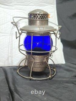Adlake Kero Blue Globe Railroad Lantern USA CANADA Vintage Fast Free Shipping