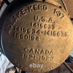 Adlake Kero Illinois Central Railroad ICRR Lantern 1931 Original Globe Adams