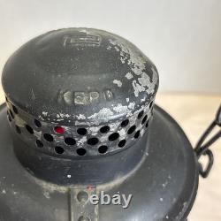 Adlake Kero Penn Central Railroad Lantern Red Globe Vintage Train Lamp