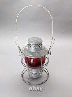 Adlake Kero Soo Line Railroad Lantern with Red Globe