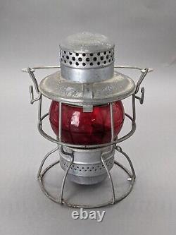 Adlake Kero Soo Line Railroad Lantern with Red Globe