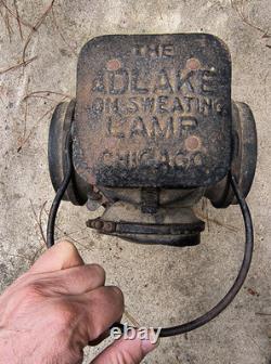 Adlake Non Sweating Lamp Chicago Railroad 4 lens Switch Signal Lantern ORIGINAL