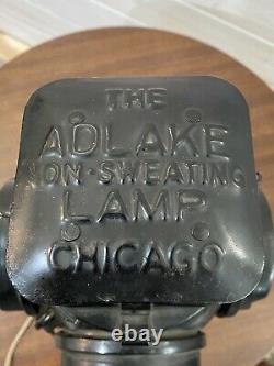 Adlake Non Sweating Lamp Chicago Railroad Train Lantern (No Glass) Antique