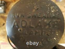 Adlake Non Sweating Lamp Chicago Railroad Train Switch Lantern Antique
