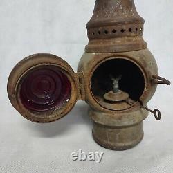 Adlake Non Sweating Railroad Lamp 1 Way Red Dome 2543WS Balance Draft