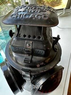 Adlake Non-Sweating Railroad Lamp Chicago