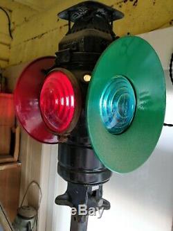 Adlake Non-Sweating Railroad Lamp Train Lamp Lantern 4 Way