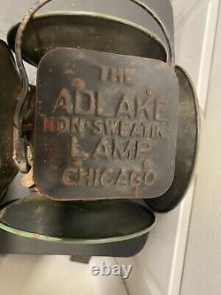 Adlake Non Sweating Railroad Switch Lamp Lantern Train Railway Light