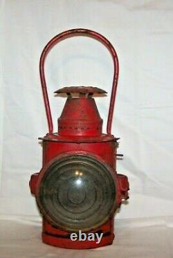 Adlake Non-Sweating Railway Signal Lamp Cast Iron Clear Frosted Lens Hinton, WV