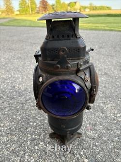 Adlake Non sweating Railroad Four way Switch Signal Lantern Lamp Missing 2 Lens