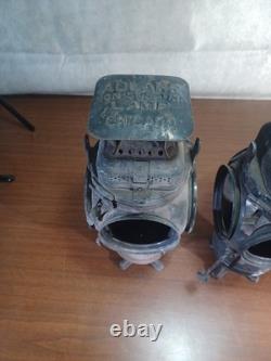 Adlake Non sweating Railroad Four way Switch Signal Lantern Lamp RARE Vintage