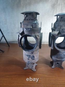 Adlake Non sweating Railroad Four way Switch Signal Lantern Lamp RARE Vintage