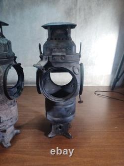 Adlake Non sweating Railroad Four way Switch Signal Lantern Lamp RARE Vintage