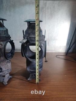 Adlake Non sweating Railroad Four way Switch Signal Lantern Lamp RARE Vintage