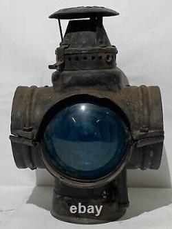 Adlake Railroad Marker Lamp Train Lantern With One Replacement Lense Read