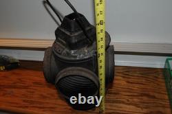 Adlake Railroad Signal Switch Lamp Lantern 4 Way Glass Lens Transportation Train
