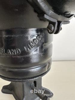 Adlake Railroad Signal Switch Lamp Lantern 4 Way Rock Island Lines Glass Lens