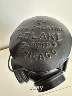 Adlake Railroad Signal Switch Lamp Lantern 4 Way Rock Island Lines Glass Lens