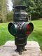 Adlake Railroad Switch Lamp Red & Green Glass Lenses Fuel Pot & Chimney WORKS