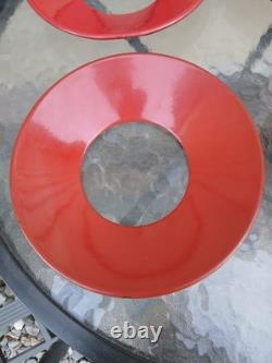 Adlake Railroad Switch Lamp Red and Green Day Targets Complete Set of 4