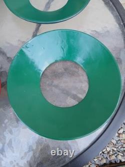 Adlake Railroad Switch Lamp Red and Green Day Targets Complete Set of 4