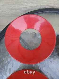 Adlake Railroad Switch Lamp Red and Green Day Targets Complete Set of 4