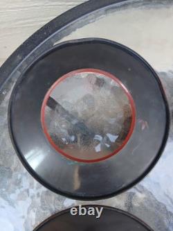 Adlake Railroad Switch Lamp Red and Green Day Targets Complete Set of 4