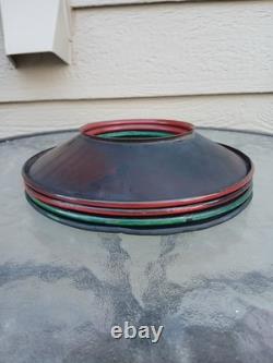 Adlake Railroad Switch Lamp Red and Green Day Targets Complete Set of 4