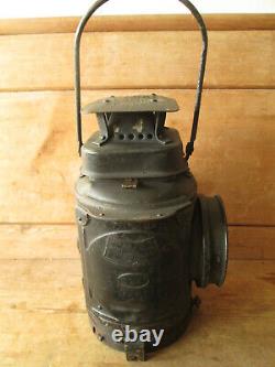 Adlake Railway lamp. Railwayana. British Rail. Railway lamp. 3 way signal lamp