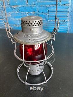 Adlake Reliable G. R. &i. Ry Grand Rapids & Indiana Rwy Railroad Lantern /red Globe
